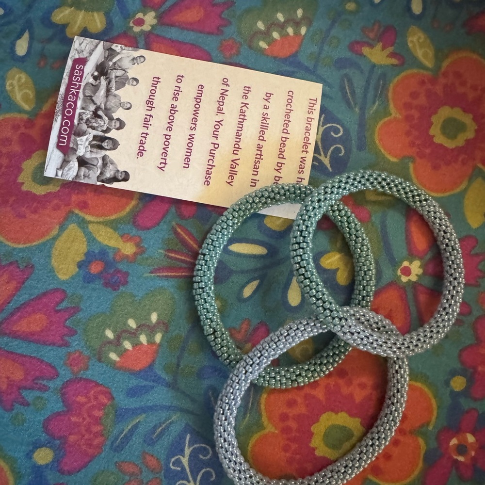 Sashka Co. Silver Beaded Bracelets